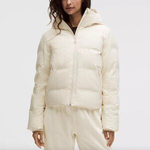 NWT Lululemon Slush Hour 600-Down-Fill Waterproof Jacket 'Light Ivory' Size XXS